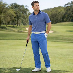 BYLT Everyday Pant 2.0 Skinny Fit Mens 42 Light Blue Performance Pants